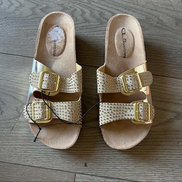 cl by laundry spot on sandal